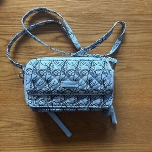 Vera Bradley Blue Owl Pattern Crossbody Bag